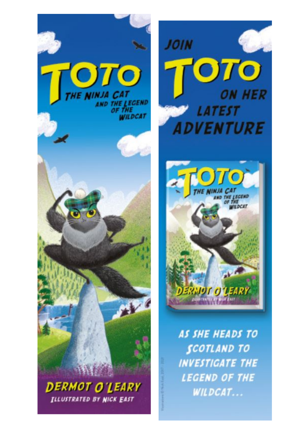 Toto the NInja Cat Bookmarks