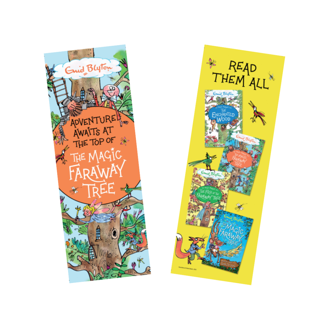 The Magic Faraway Tree Bookmark front and back designs