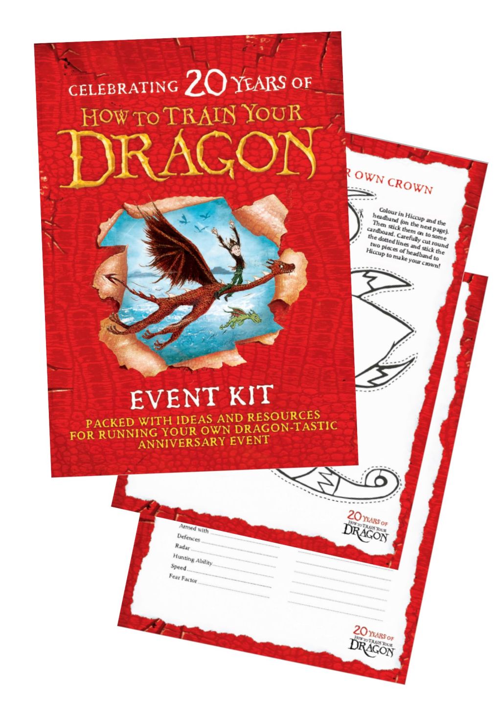 How to Train Your Dragon 20th anniversary event kit