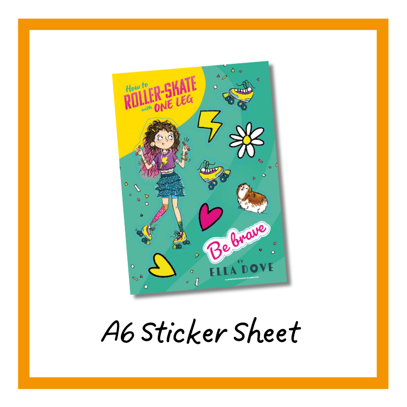 Sticker Sheet Rollerskate