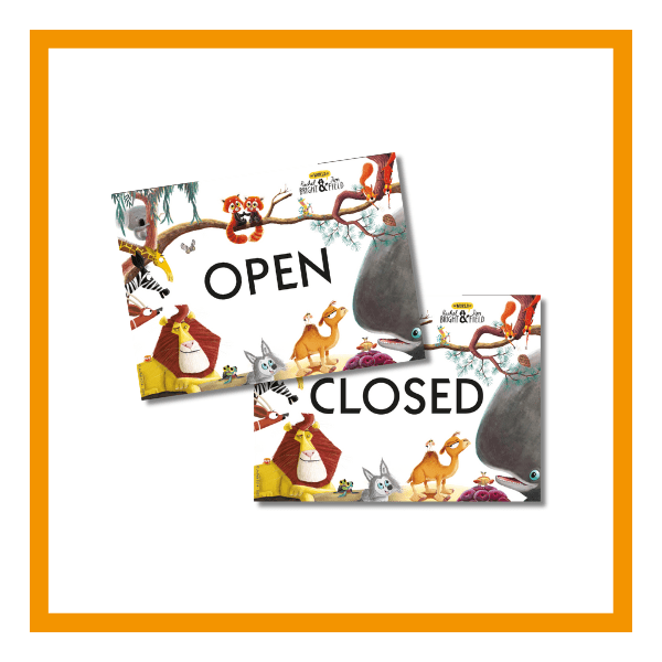 Open/Close bookshop sign IBW