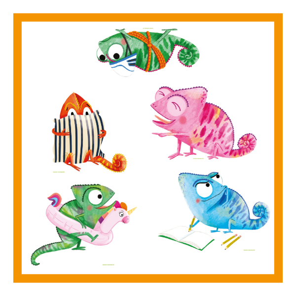 A Million Chameleons - 5 a5 mini standees